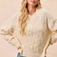 BiBi Checker Board Drop Shoulder Sweater - Farnelli