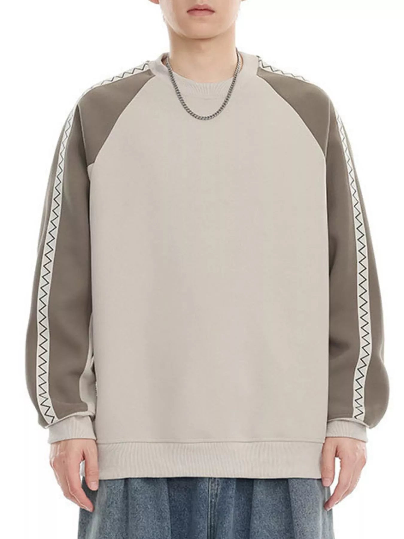 Men's Plus Size Raglan Sleeve Casual Sweatshirt - Farnelli