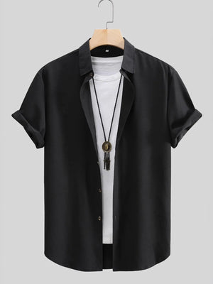 Men's Button Up Short Sleeve Shirt - Farnelli