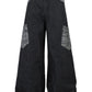 Men's Wide Leg Cargo Jeans with Contrast Panels - Farnelli