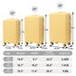 HouseOfZazla 3-piece spinner wheel luggage set with combination locks