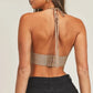 MABLE Long Sleeve Crop Sweater Top and Inner Bra Set - Farnelli
