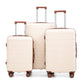 HouseOfZazla 3-piece spinner wheel luggage set with combination locks