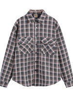 Men's Oversized Plaid Collared Neck Shirt - Farnelli