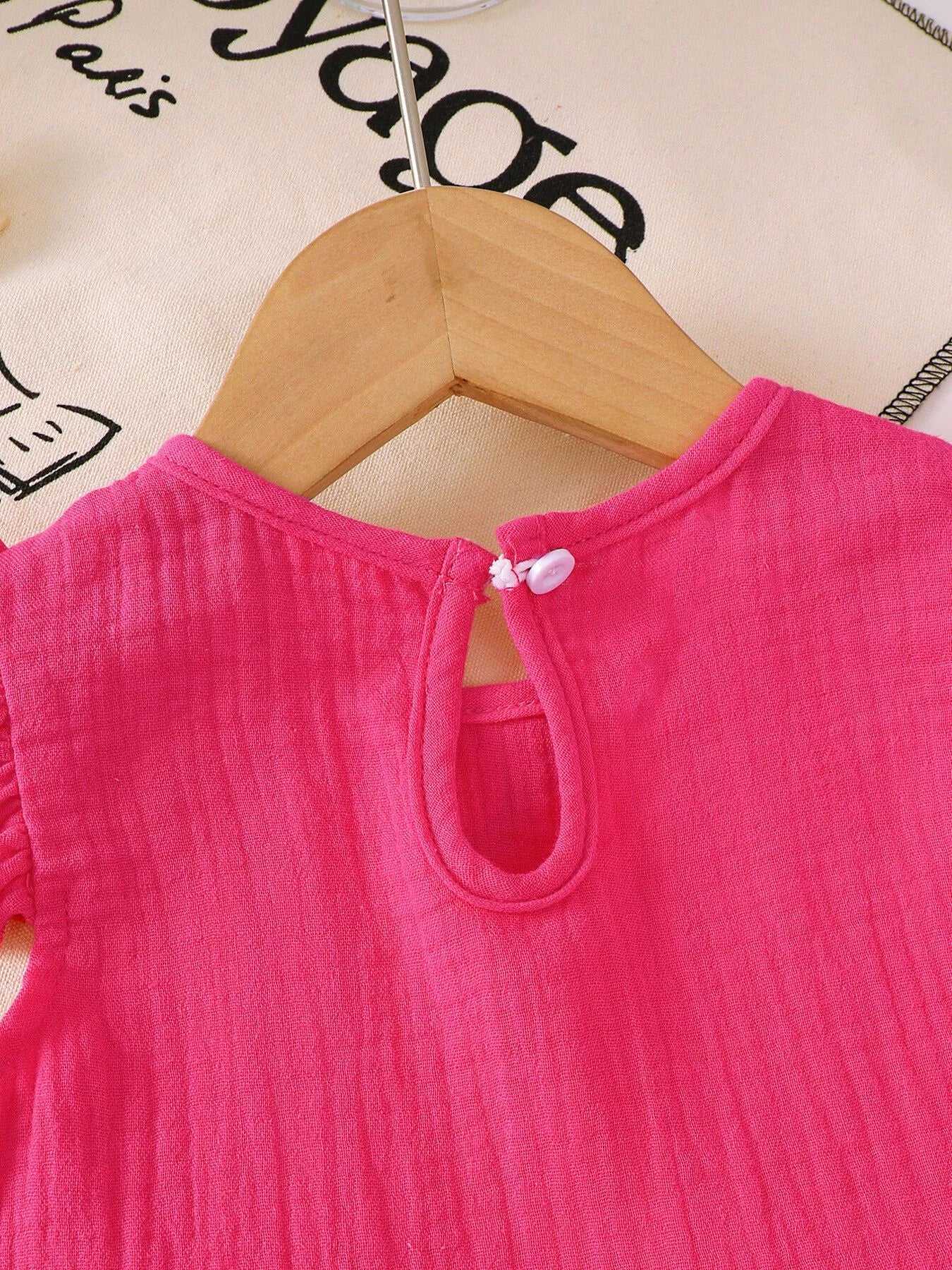 Children's Ruffle Trim Bowknot Top & Shorts Set - Farnelli