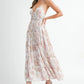 MABLE Floral Print Tiered Cami Maxi Dress - Farnelli