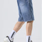 Men's Washed Loose Fit Denim Shorts - Farnelli