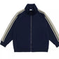 Men's Plus Size Striped Sleeve Zip-Up Sweatshirt - Farnelli
