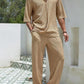 Men's Plus Size Half Sleeve Top and Pants Set - Farnelli