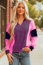 Haven Stripe Loose Fit Long Sleeve Top - Farnelli