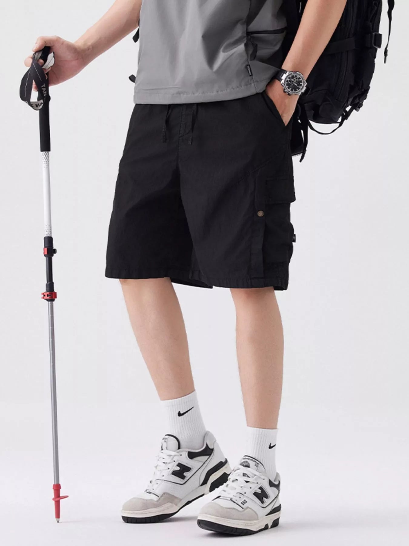 Men's Full Size Loose Fit Cargo Shorts Plus Size - Farnelli