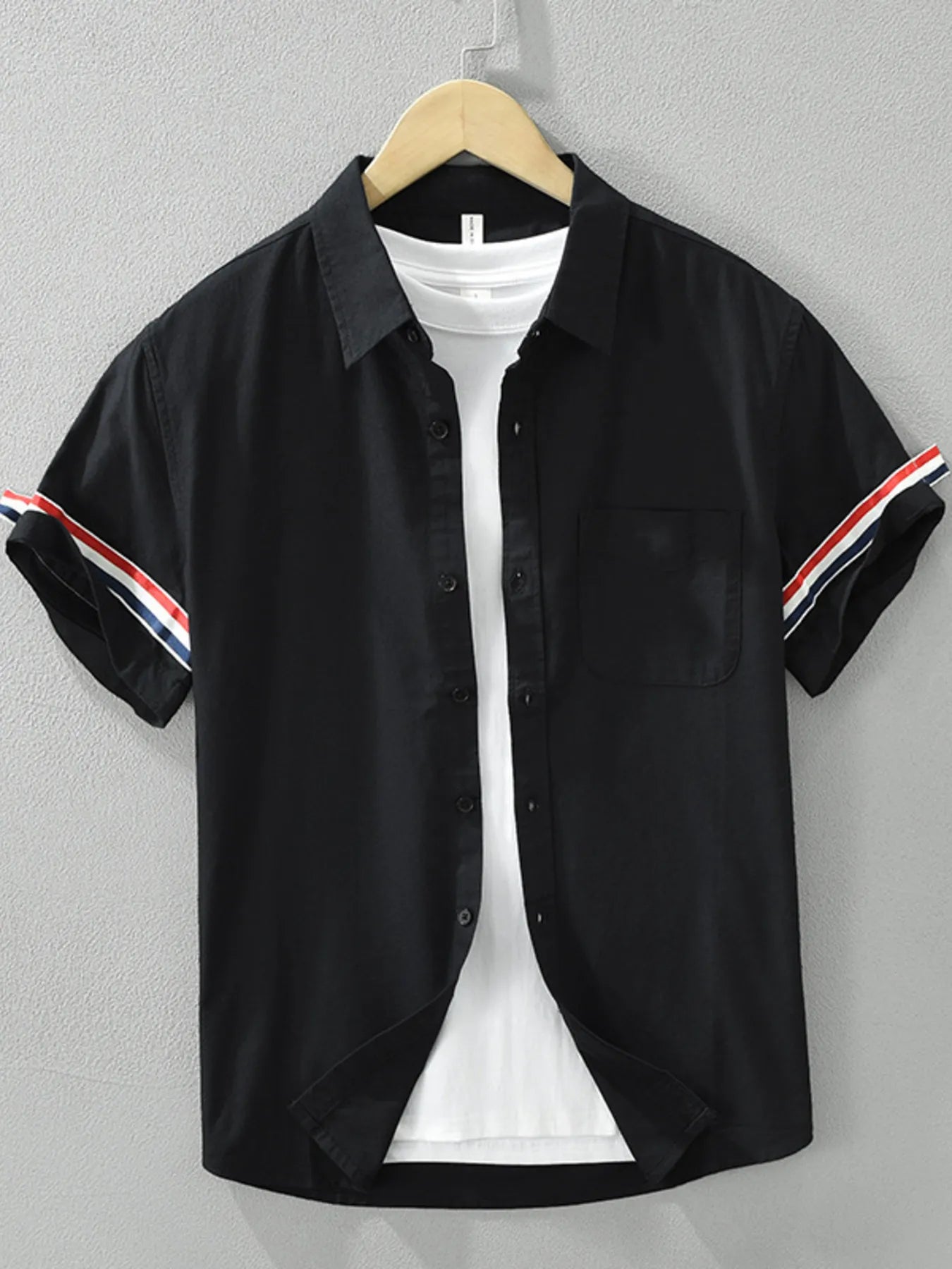 Men's Plus Size Button Up Short Sleeve Shirt - Farnelli