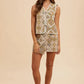 Annie Wear Ethnic Woven Jacquard Tie Front Vest - Farnelli