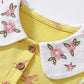 Children's Bunny Print Peter Pan Collar Dress - Farnelli