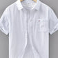 Men's Plus Size Plaid Button Up Short Sleeve Shirt - Farnelli