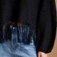 Umgee Crochet Knit Crop Top with Frey Hem - Farnelli