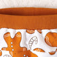 Children's Gingerbread Man Print Long Sleeve Outfit Set - Farnelli