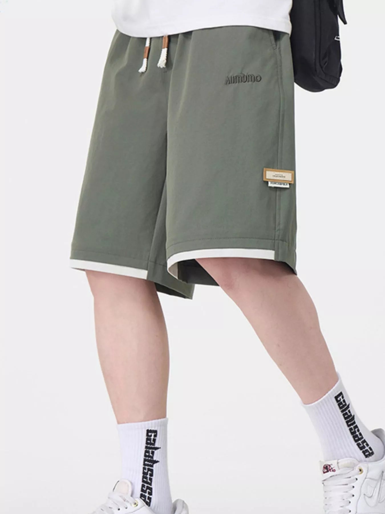 Men's Plus Size Drawstring Loose Fit Shorts - Farnelli