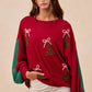 BiBi Christmas Theme Tree Embroidered Sweater - Farnelli