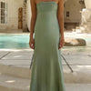Tube Mermaid Maxi Dress - Light Green