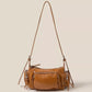Fame Glossy Faux Leather Multi Pocket Hand Bag - Farnelli