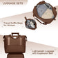 HouseOfZazla 6-piece hardside luggage set with expandable suitcases and matching duffel bags