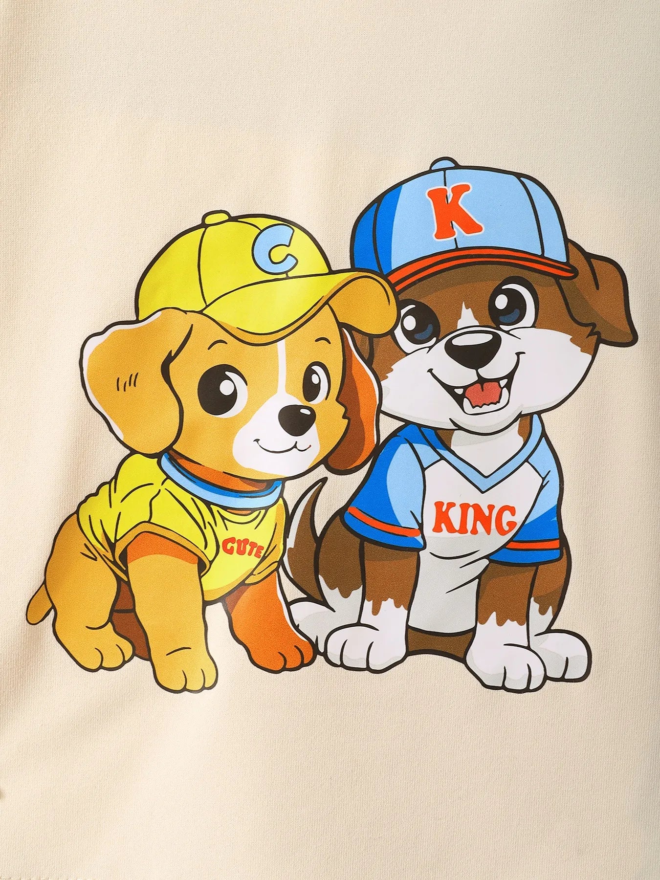 Children's Dog Short Sleeve Hoodie and Shorts Set - Farnelli