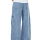 Men's Wide Leg Cargo Jeans - Farnelli