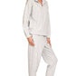 Zenana Scuba Half Zip Pullover and Jogger Set - Farnelli