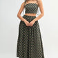 MABLE Floral Crop Top and Skirt Set - Farnelli
