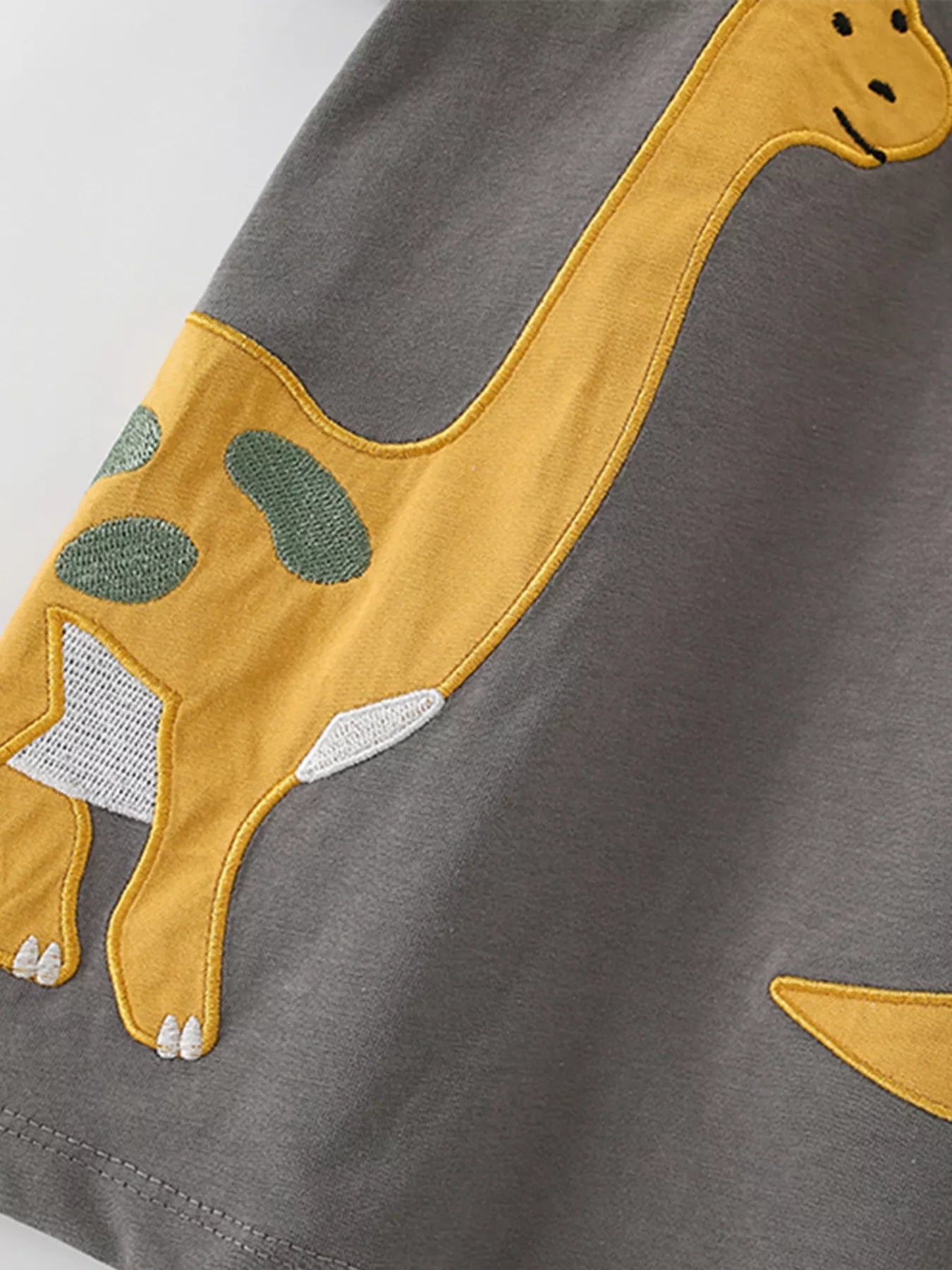 Children's Dinosaur Applique T-Shirt and Shorts Set - Farnelli