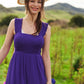 Davi & Dani Smocked Bodice Strap Ruffle Tie Belt Jumpsuit - Farnelli