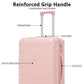 HouseOfZazla 3-piece spinner wheel luggage set with combination locks