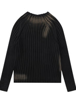 Men's Ribbed Knit Long Sleeve Sweater - Farnelli
