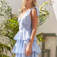 Jade By Jane Full Size Gingham Tiered Mini Dress Plus Size - Farnelli