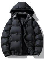 Men's Plus Size Hooded Padded Winter Coat - Farnelli