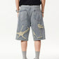 Men's Wash Distressed Denim Shorts - Farnelli