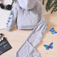 Childrens's Butterfly Print Hoodie & Pants Set - Farnelli