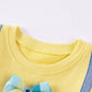 Children's Bow Embroidered Round Neck T-Shirt - Farnelli
