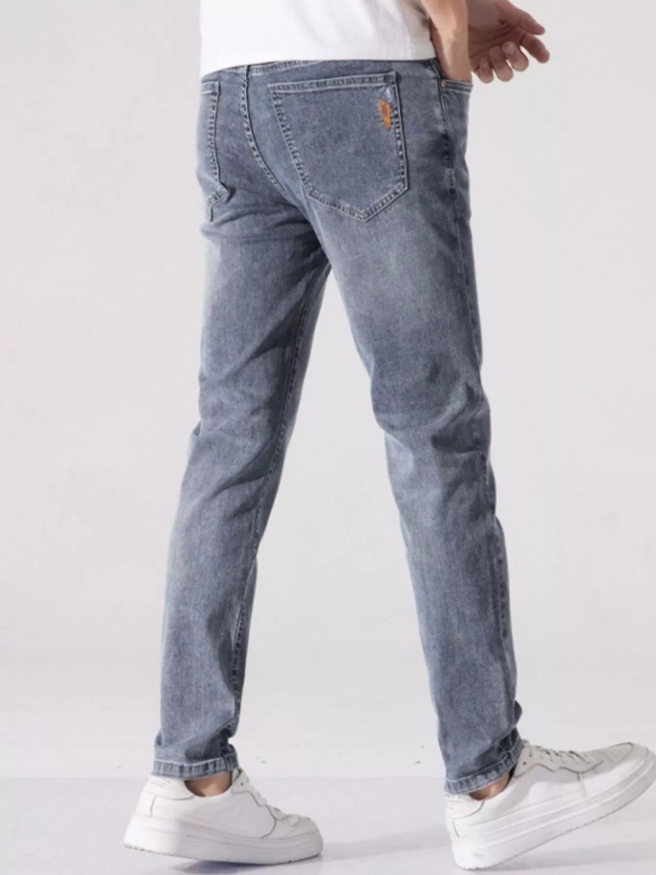 Men's Washed Slim Fit Jeans - Farnelli