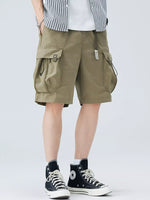 Men's Plus Size Cargo Shorts with Drawstring - Farnelli