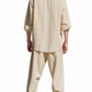 Men's Full Size Button Up Long Sleeve Shirt and Pants Plus Size - Farnelli