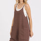 Mittoshop Scoop Neck Spaghetti Strap Overalls with Pockets - Farnelli