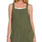 Zenana Knit Waffle Wide Leg Overalls - Farnelli