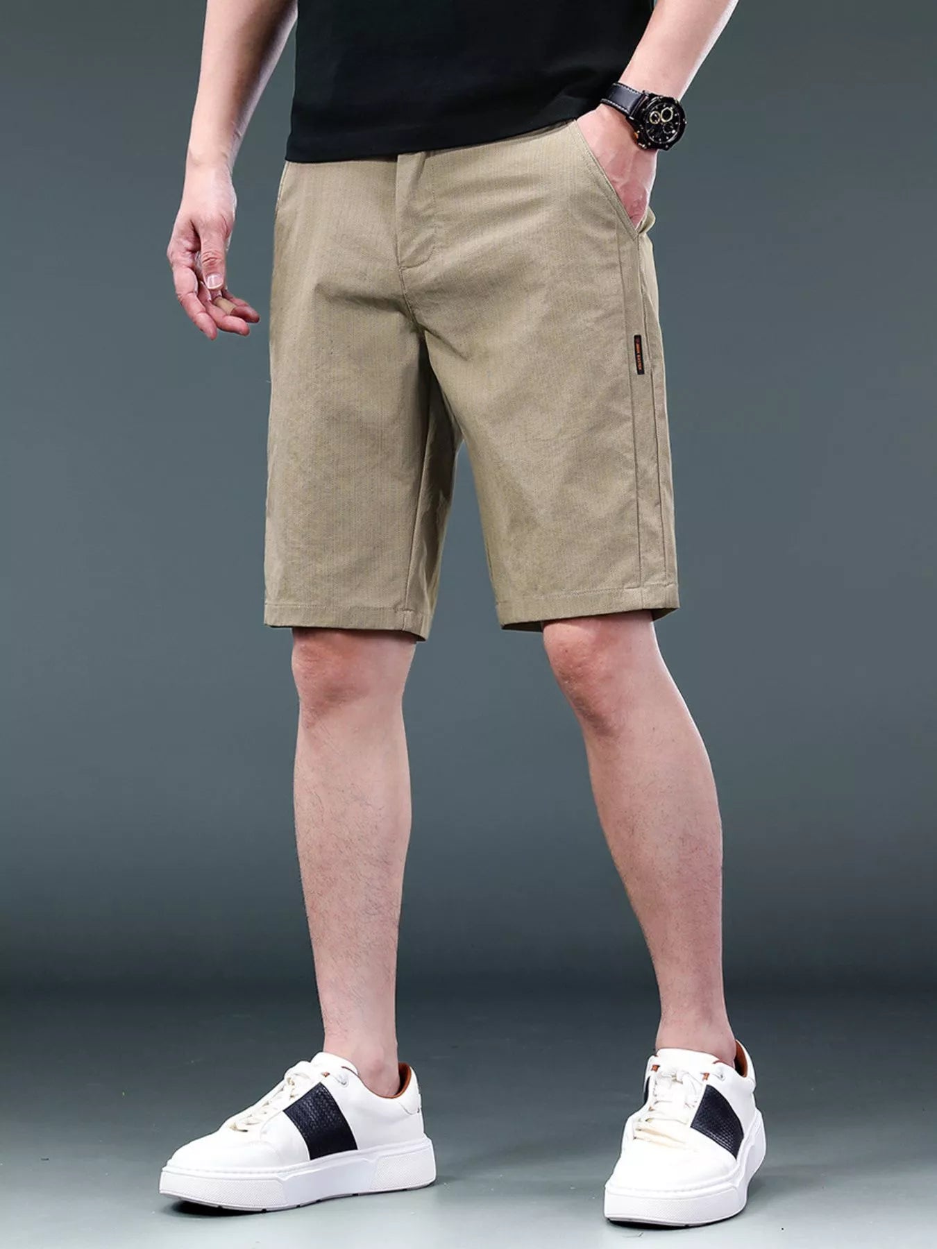 Men's Breathable Cotton Shorts with Pockets - Farnelli