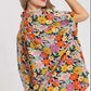 Umgee Full Size Flower Print Boxy Cut Button Down Shirt Plus Size - Farnelli