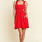 Davi & Dani Washed Satin Cutout Skirt Bandeau Mini Dress - Farnelli