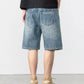 Men's Distressed Loose Fit Denim Shorts - Farnelli