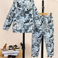 Children's Dinosaur Print Hoodie and Pants Set - Farnelli