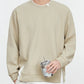 Men's Plus Size Contrast Crew Neck Sweatshirt - Farnelli